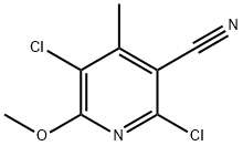 2,5-DICHLORO-6-METHOXY-4-METHYLNICOTINONITRILE Struktur