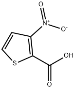 3-Nitrothiophene-2-carboxylic acid Struktur