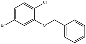 2-(Benzyloxy)-4-bromo-1-chlorobenzene Struktur