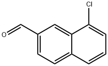 8-Chloronaphthalene-2-carboxaldehyde Struktur