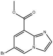 Methyl 6-bromo-1H-imidazo[1,2-a]pyridine-8-carboxylate Struktur