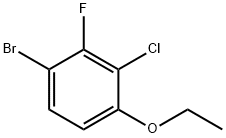 1-Bromo-3-chloro-4-ethoxy-2-fluorobenzene Struktur