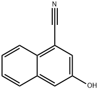 3-Hydroxynaphthalene-1-carbonitrile Struktur