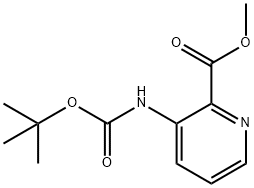 Methyl 3-(tert-butoxycarbonylamino)picolinate Struktur