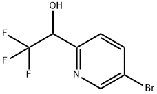 1-(5-bromopyridin-2-yl)-2,2,2-trifluoroethanol Struktur