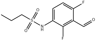 N-(2,4-difluoro-3-formylphenyl)propane-1-sulfonamide Structure