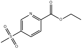 Ethyl 5-(Methylsulfonyl)pyridine-2-carboxylate Struktur