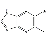 6-Bromo-5,7-dimethylimidazo[4,5-b]pyridine Struktur