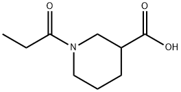 1-プロピオニルピペリジン-3-カルボン酸 化學構造式