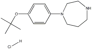 1-(4-tert-Butoxyphenyl)homopiperazine monohydrochloride Struktur