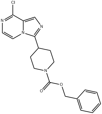 benzyl 4-(8-chloroimidazo[1,5-a]pyrazin-3-yl)piperidine-1-carboxylate Struktur