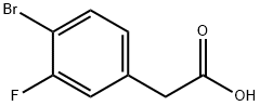 4-BROMO-3-FLUOROPHENYLACETIC ACID Struktur