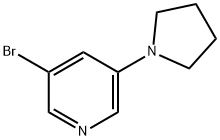 3-Bromo-5-(1-pyrrolidinyl)-pyridine Struktur