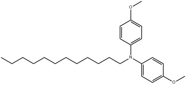 N-dodecyl-4-methoxy-N-(4-methoxyphenyl)aniline Struktur