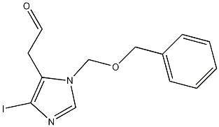 2-(1-(benzyloxymethyl)-4-iodo-1H-imidazol-5-yl)acetaldehyde Struktur