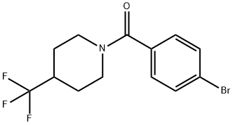 (4-Bromophenyl)(4-trifluoromethylpiperidin-1-yl)methanone Struktur