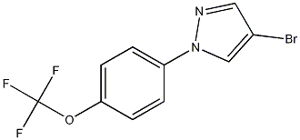 4-bromo-1-(4-(trifluoromethoxy)phenyl)-1H-pyrazole Struktur