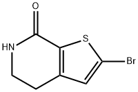 2-BROMO-5,6-DIHYDROTHIENO[2,3-C]PYRIDIN-7(4H)-ONE Struktur