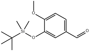 3-tert-Butyldimethylsiloxy-4-methoxybenzaldehyde Struktur