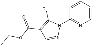 ethyl 5-chloro-1-(pyridin-2-yl)-1H-pyrazole-4-carboxylate Struktur