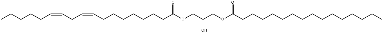 1-Linoleoyl-3-palmitoyl-rac-glycerol Struktur