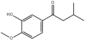 1-(3-hydroxy-4-methoxyphenyl)-3-methylbutan-1-one Struktur