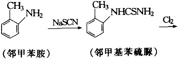 鄰甲苯胺與硫酸、硫氰酸鈉反應制備鄰甲苯基硫脲