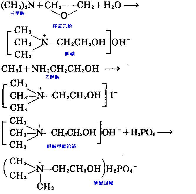 環(huán)氧乙烷與三甲胺反應(yīng)制備磷酸膽堿
