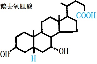 鵝去氧膽酸的化學(xué)結(jié)構(gòu)式