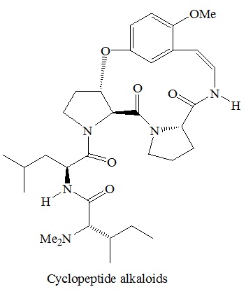 Cyclopeptide alkaloids 結(jié)構(gòu)式