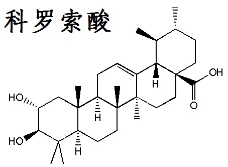 科羅索酸 結構式