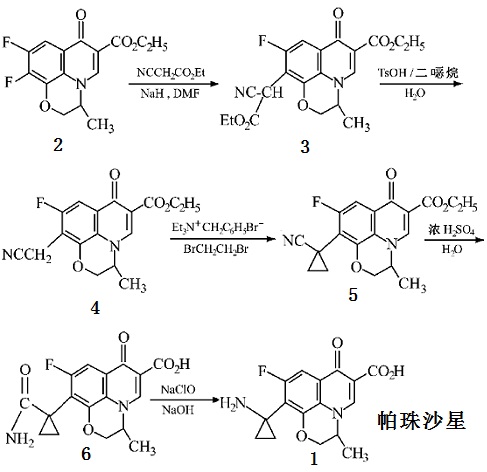 帕珠沙星的合成路線