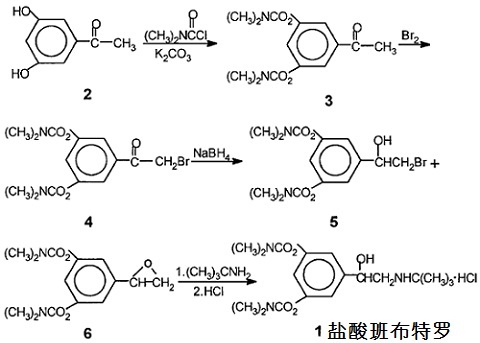 鹽酸班布特羅的合成路線