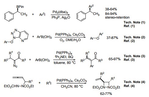 Tetrakis(triphenylphosphine)palladium Reaction 1