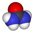 Space-filling model of urea