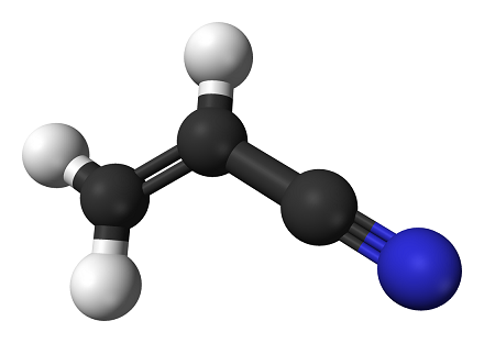 Acrylonitrile-3D-balls