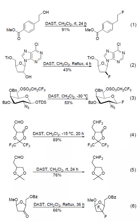 二乙氨基三氟化硫(DAST) 氟化反應(yīng)