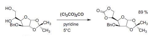 Preparation of 	3-O-BENZYL-1,2-O-ISOPROPYLIDENE-A-D-GLUCOFURANOSE5,6-CARBONATE