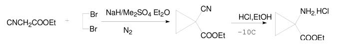 1-氨基環(huán)丙烷羧酸的合成路線