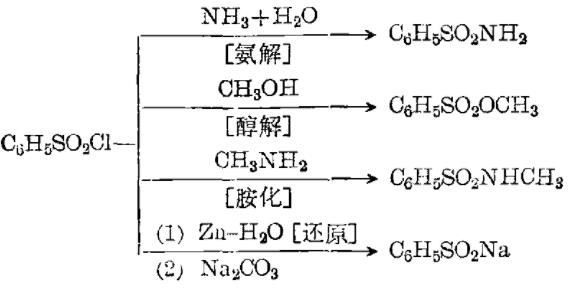 苯磺酰氯相關(guān)反應(yīng)