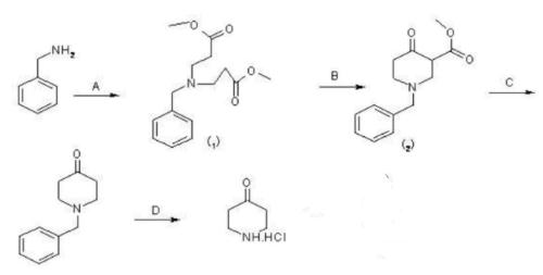 4-氧代哌啶酮鹽酸鹽的合成路線