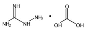 圖1 氨基胍碳酸鹽的結(jié)構(gòu)式。