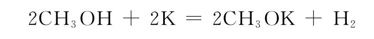 甲醇鉀的傳統(tǒng)合成反應(yīng)式