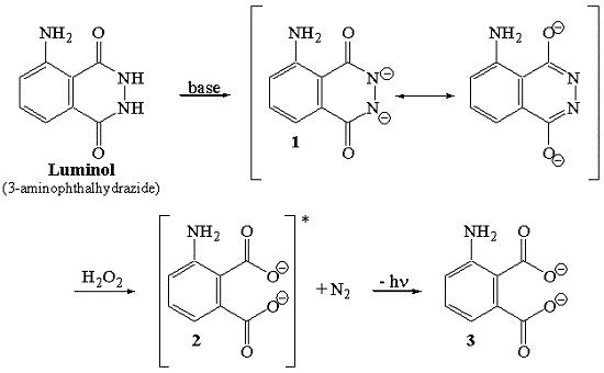 Luminol Chemiluminescence method