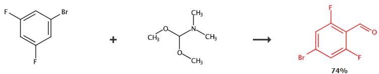 4-溴-2,6-二氟苯甲醛的合成路線