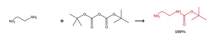 N-叔丁氧羰基-1,2-乙二胺的合成路線