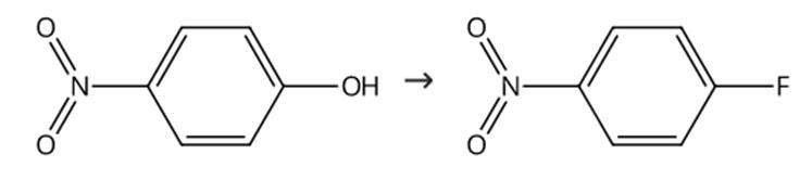 圖1 對氟硝基苯的合成路線[2]。