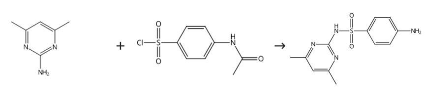 磺胺二甲嘧啶的合成路線