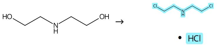 雙（2-氯乙基）胺鹽酸鹽的合成