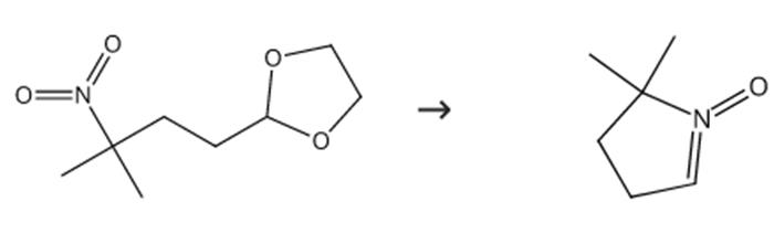 圖1 5，5-二甲基-1-吡咯啉-N-氧化物的合成路線(xiàn)
